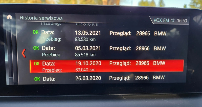 BMW Seria 5 cena 119998 przebieg: 161000, rok produkcji 2019 z Kielce małe 466